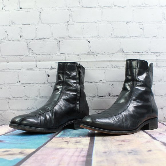 FLORSHEIM Side Zip Ankle Boots Size 10 - Picture 3 of 11
